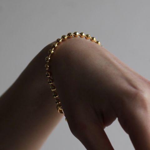 【残りわずか】Cutting Ball Bracelet(GOLD)