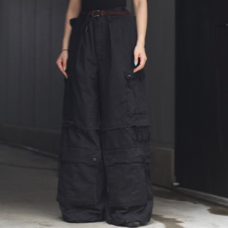 マイナス MINUS Slash Seam HBT Cargo サイズ4 MINUS - 【残り一点】Slash Seam HBT Cargo(VINTAGE SLEEPING