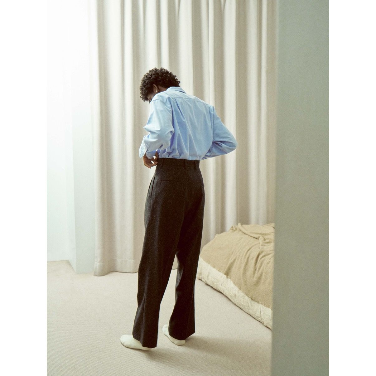 【残り一点】Double-Sided Brushed Oxford Shirt