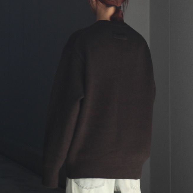 【残りわずか】Extra Fine Wool Warm Knit Crew Neck LS