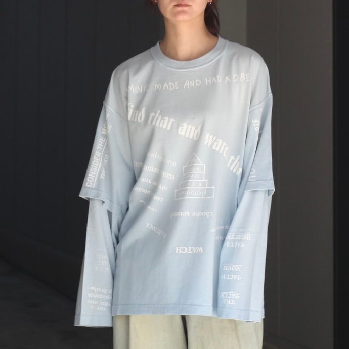 【残り一点】"TATTOO" Switching Tee