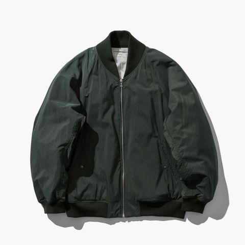 【残り一点】Fibril Nylon Satin Flight Jacket