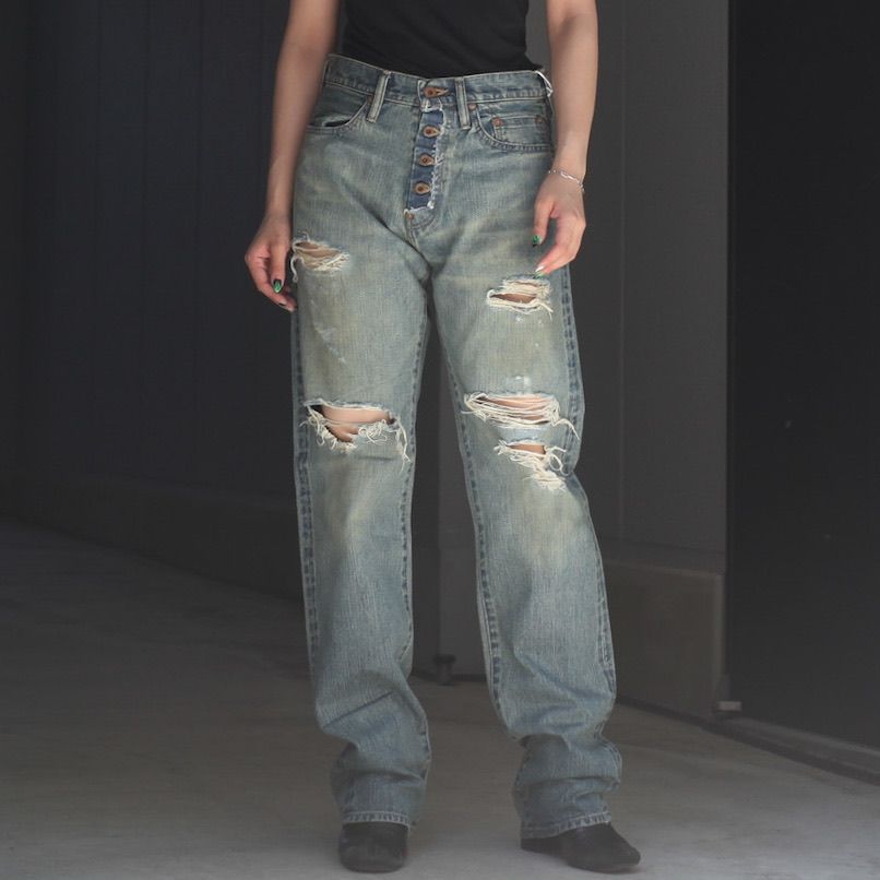 中村 SUGARHILL - 【残りわずか】Damaged Modern Denim Pants