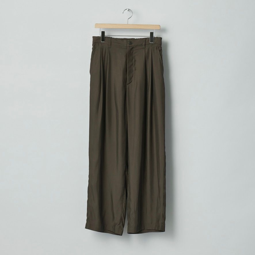 【残りわずか】Cupro Twill Wide Easy Trousers
