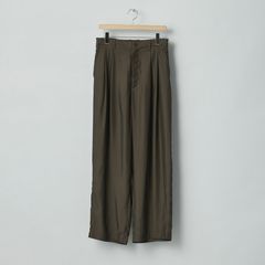 【残りわずか】Cupro Twill Wide Easy Trousers