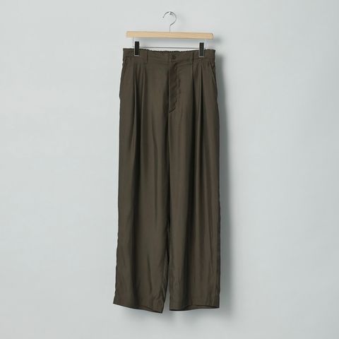 【残りわずか】Cupro Twill Wide Easy Trousers