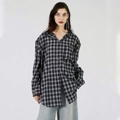 【残り一点】Hoodie Check Shirt