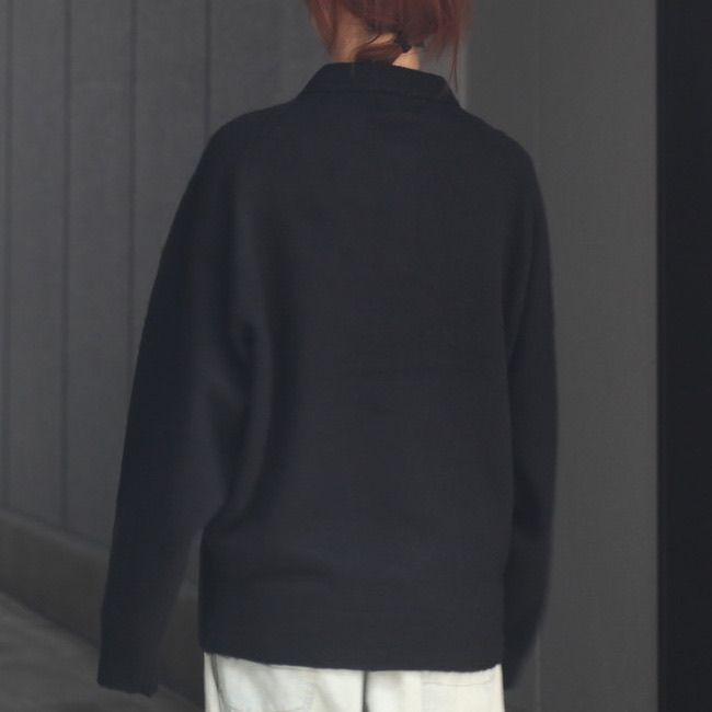 【残り一点】Shaggy Polo Knit