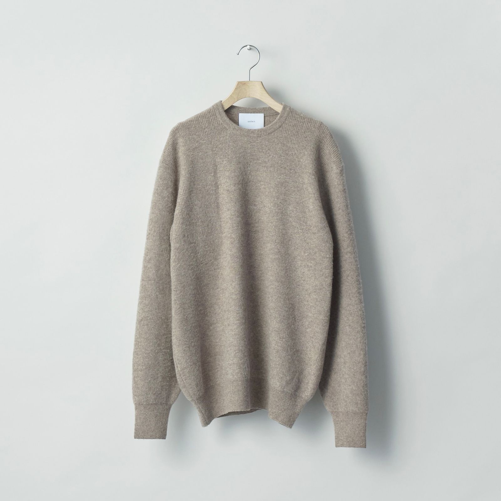【残り一点】Super Fine Wool Milled Knit Crew Neck LS