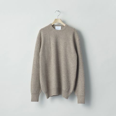 【残り一点】Super Fine Wool Milled Knit Crew Neck LS