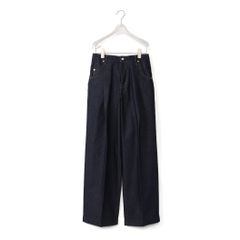 【残り一点】Wide Denim Slacks(INDIGO ONE WASH)