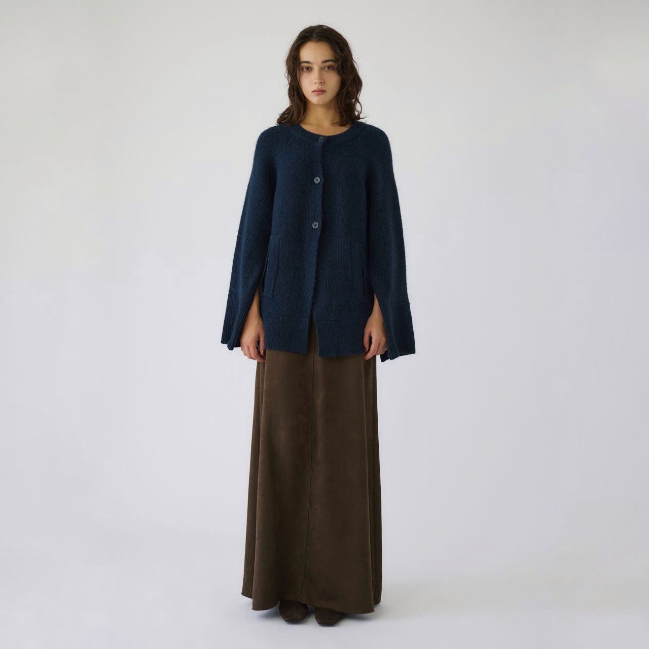 【残り一点】Poncho Like Raglan Knit C/D