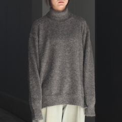 【残り一点】Wool/Alpaca Milled Knit Turtle Neck LS