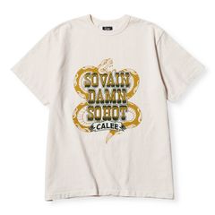【残り一点】Garment Dye Snake Logo Tee