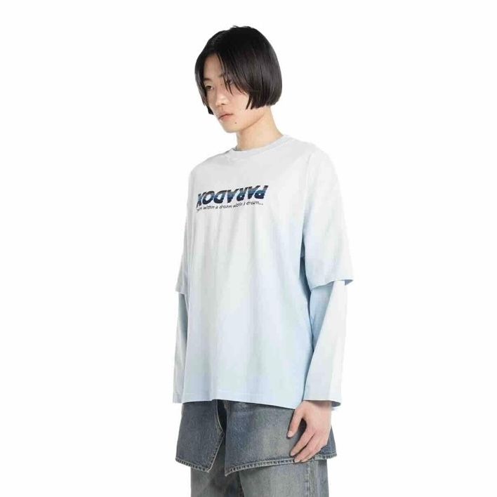 【残りわずか】"PARADOX"Embroidery Switching Tee