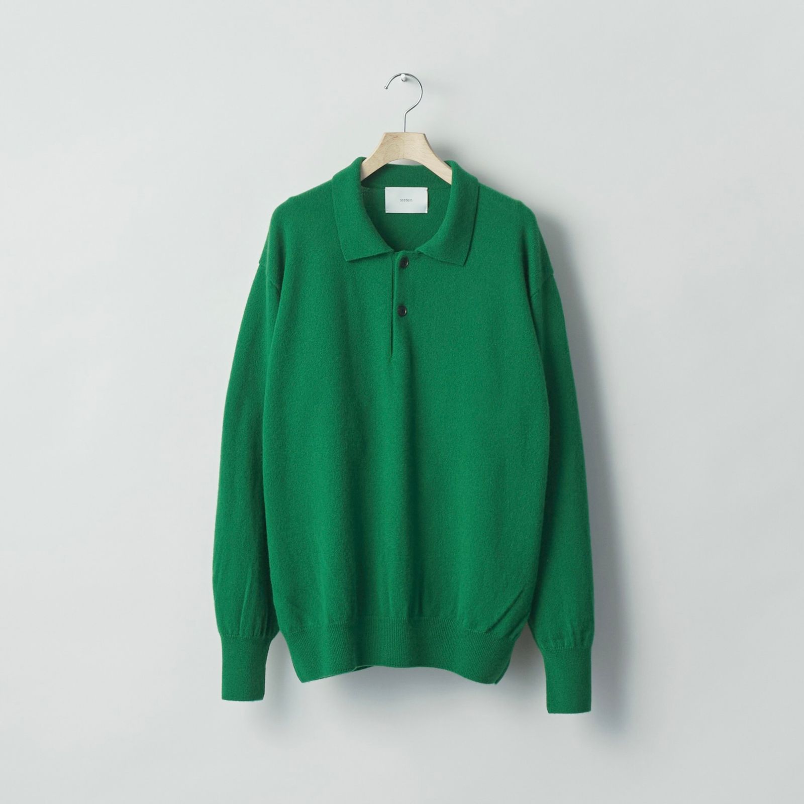 【残り一点】Pure Cashmere Knit Polo LS