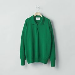 【残り一点】Pure Cashmere Knit Polo LS