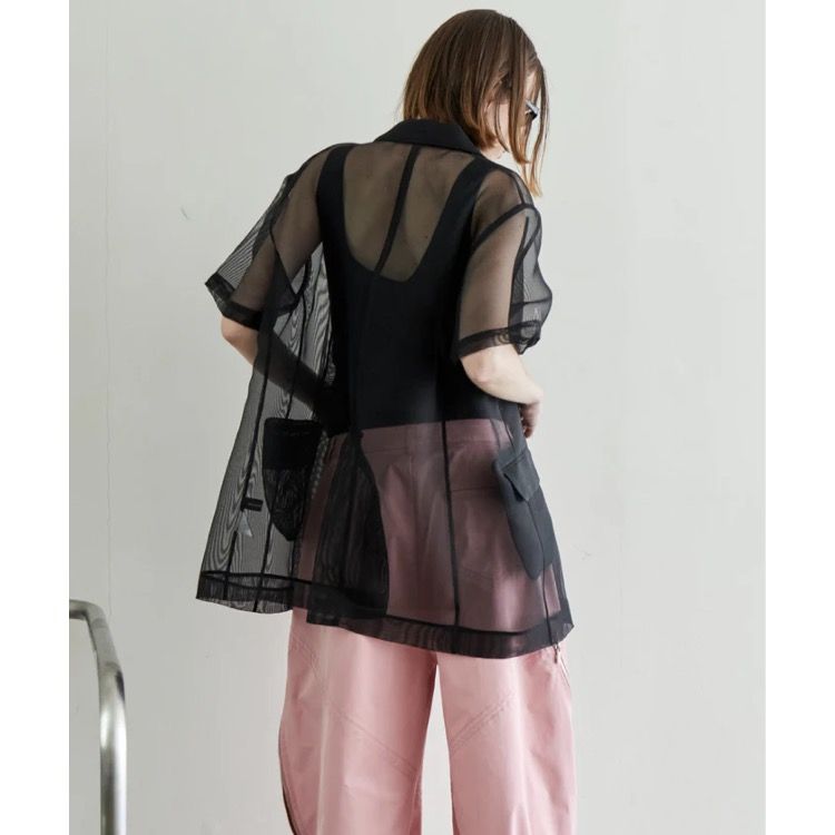 【残り一点】Sheer Half Sleeve Jacket