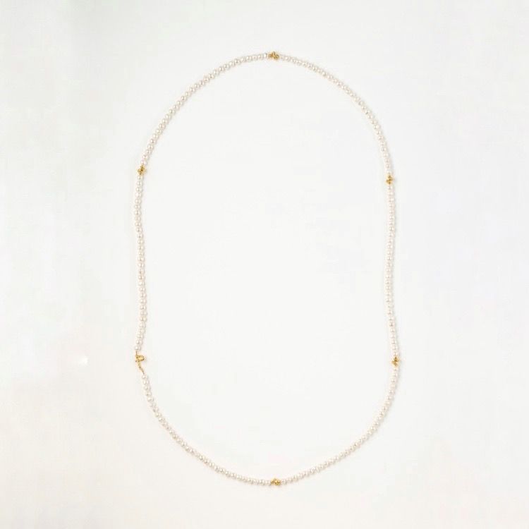 【お取り寄せ注文可能】Baroque Pearl Rope Necklace 130