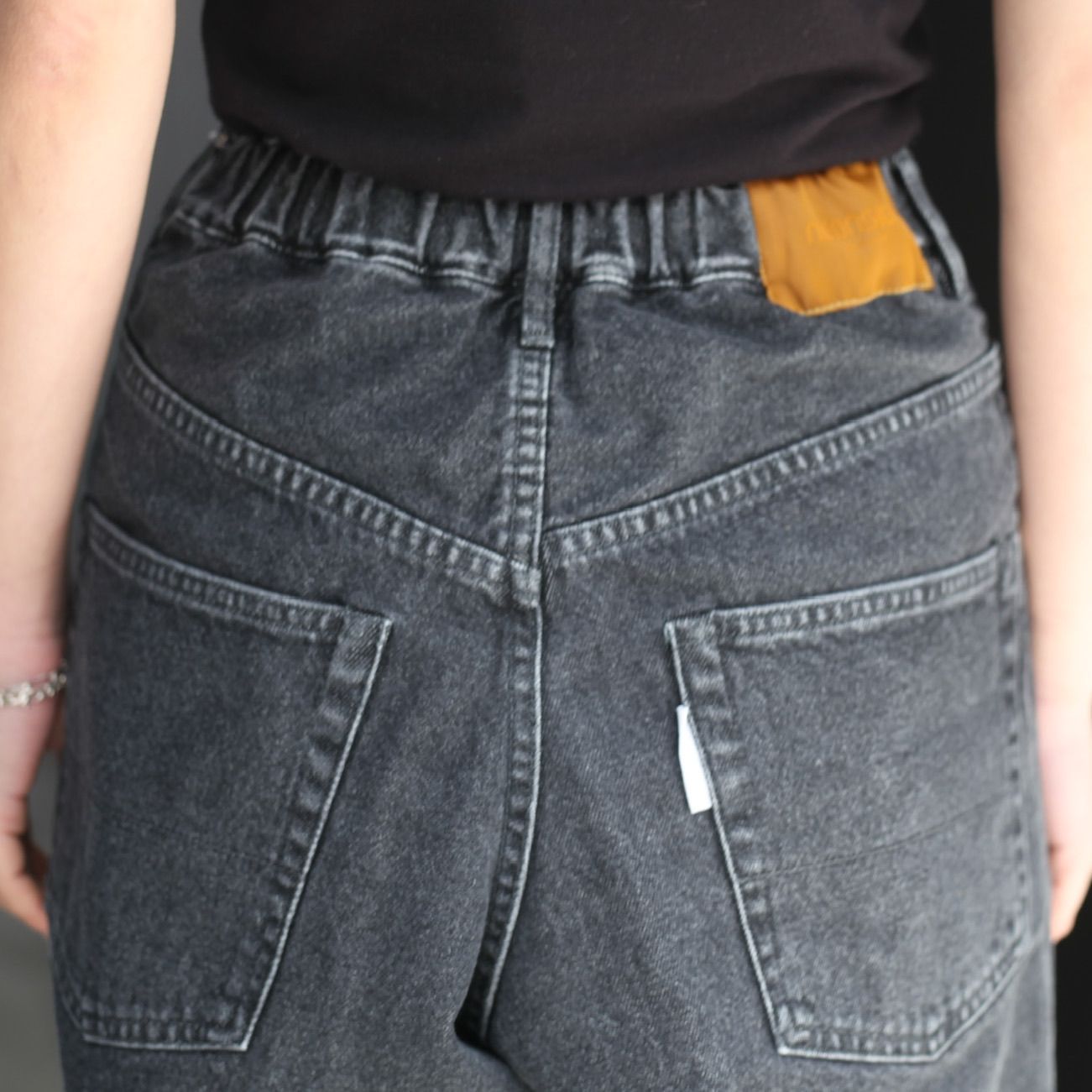 NEONSIGN - 【残り一点】Wide Denim Slacks(BLACK USED NEONSIGN - 【残り一点】Wide Denim Slacks(BLACK USED