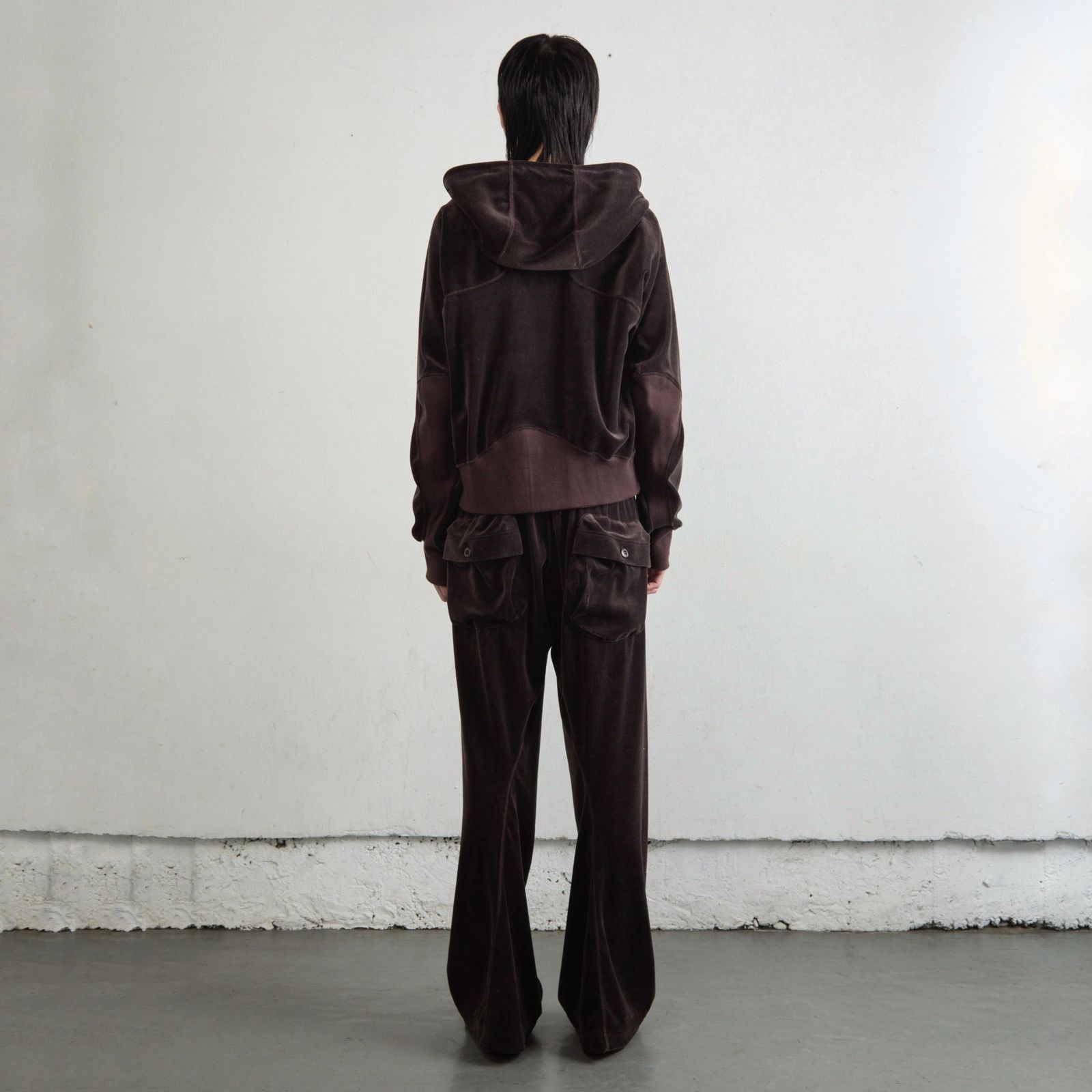 【残り一点】Velour Zip Up Hoodie