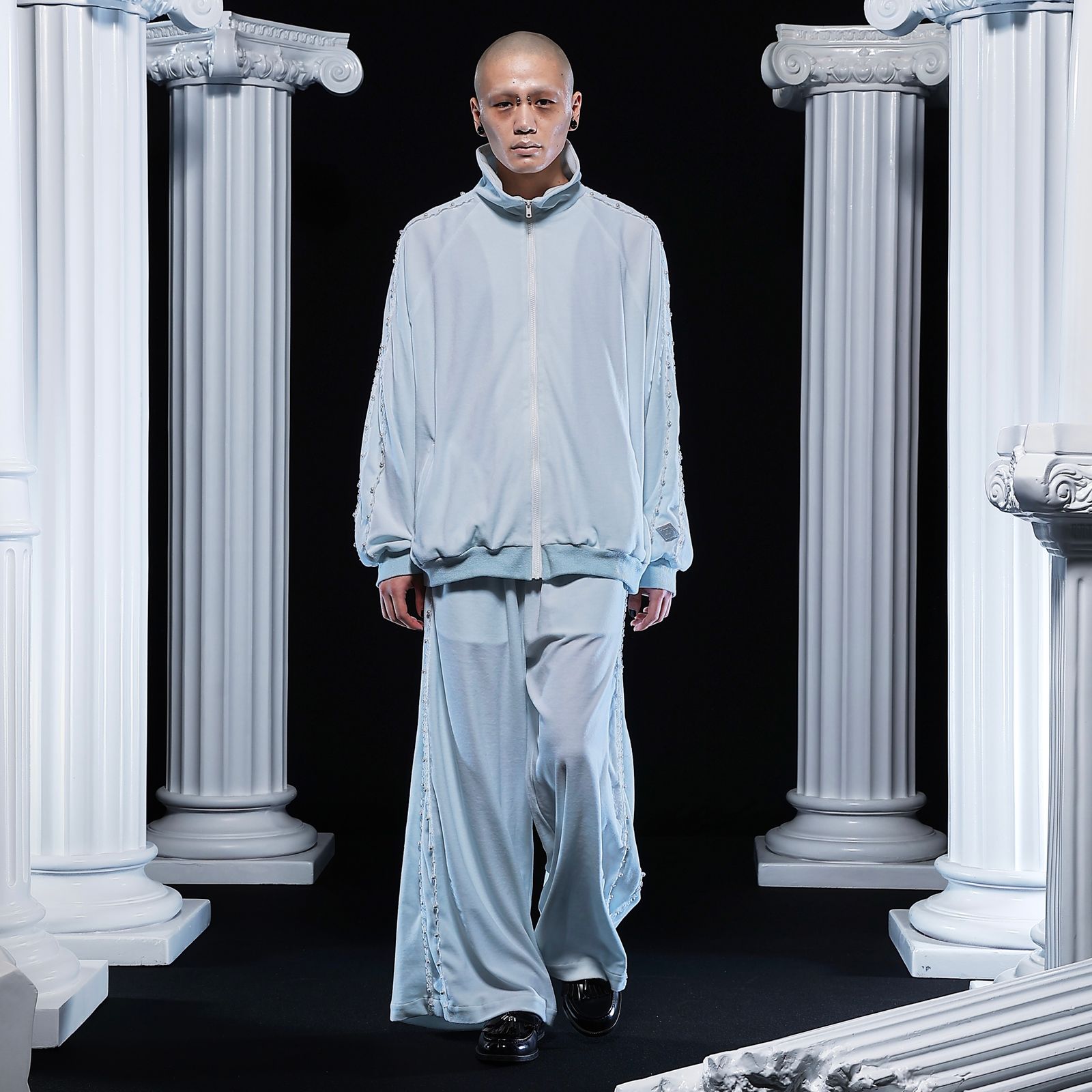 【残り一点】Pearl Piping Velours Track Trousers