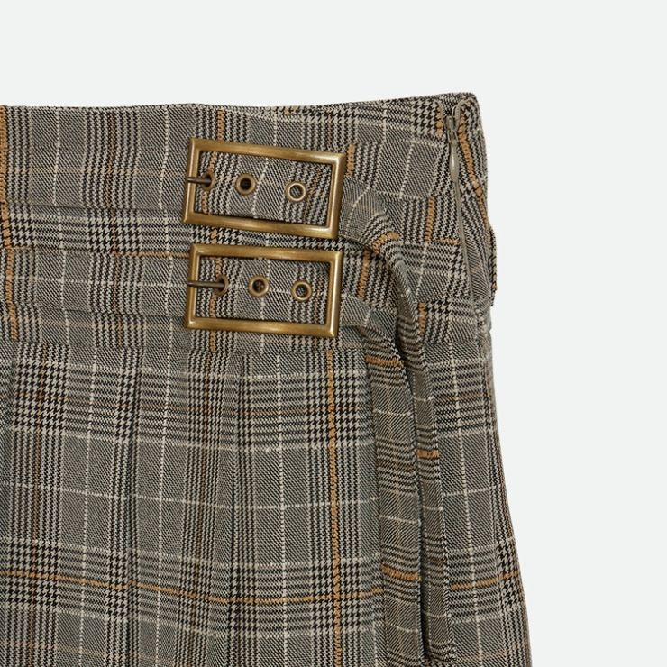 【残り一点】Check Wrap Like Midi Skirt