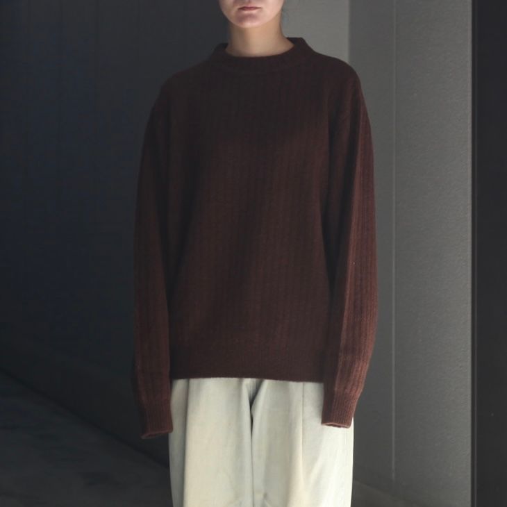 【残り一点】Wo/Ca Rib Moc Neck P/O