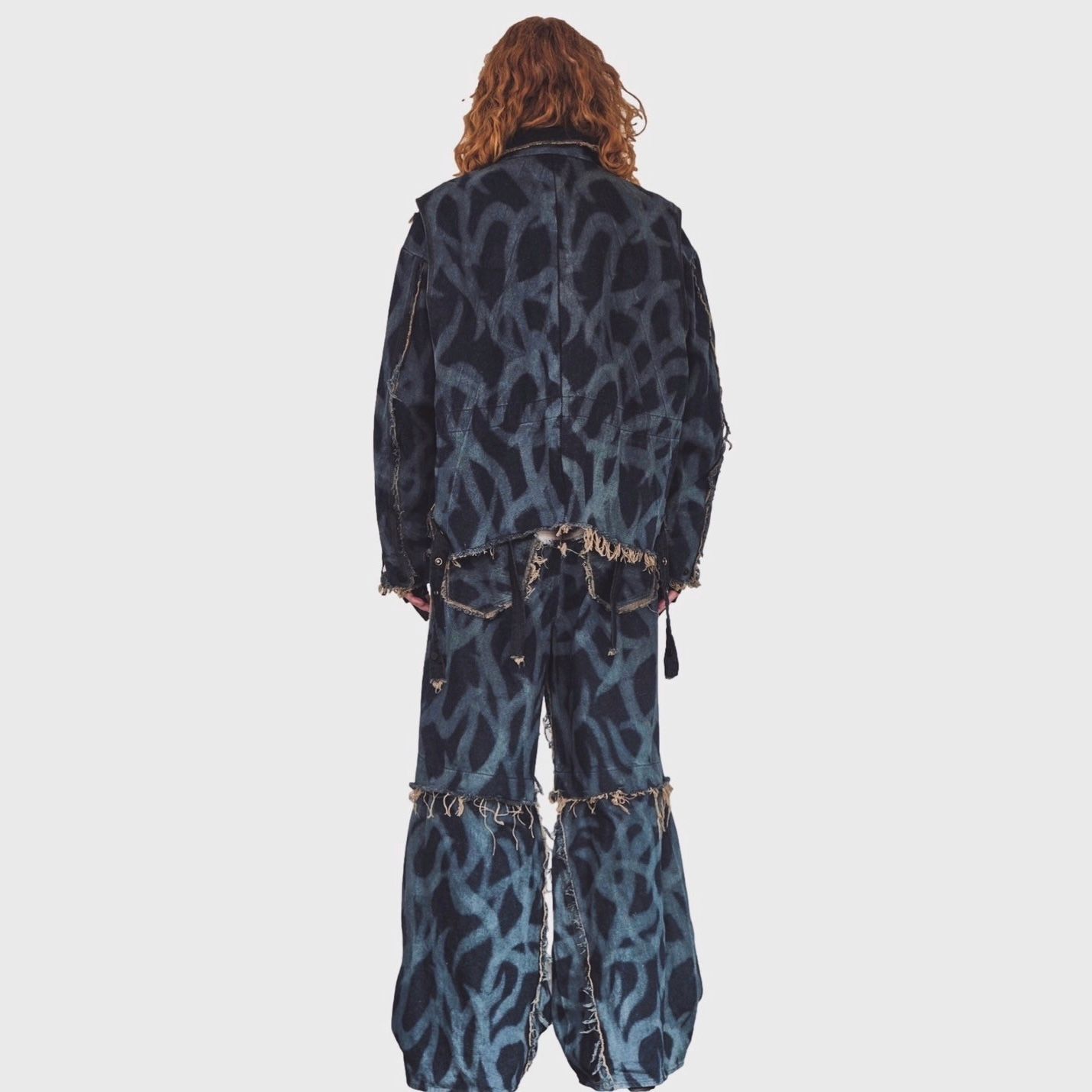 【残り一点】Slash Seam Twist Buggy Jeans(SHADOW ASAT)