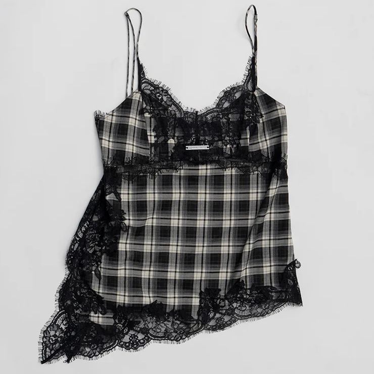 【残り一点】アシンメトリーレースキャミソール