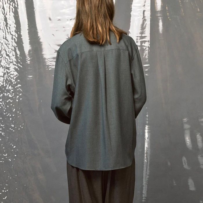 【残り一点】Wool Like Regular-Over Shirt