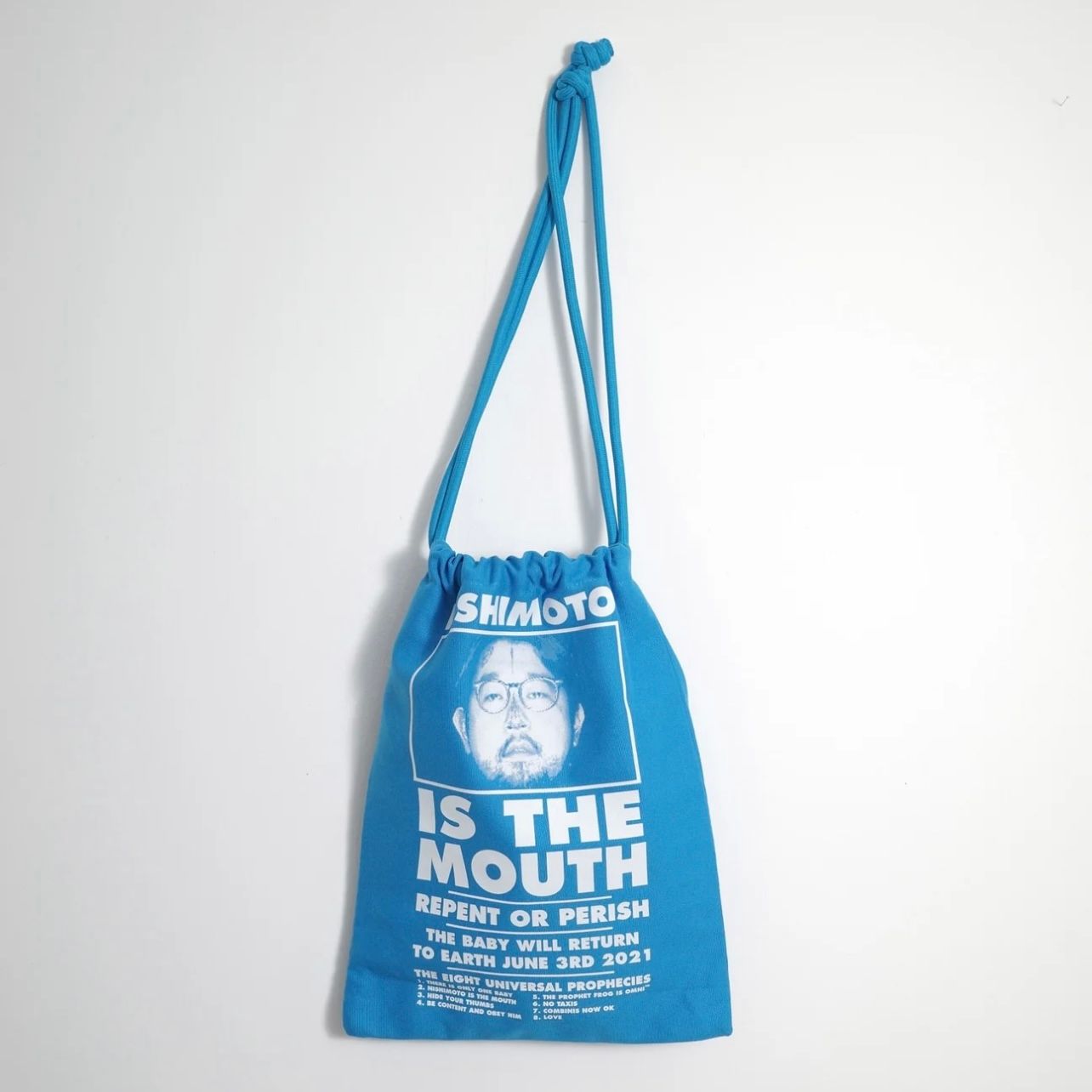 【残り一点】Big Drawstring Bag(BLUE)