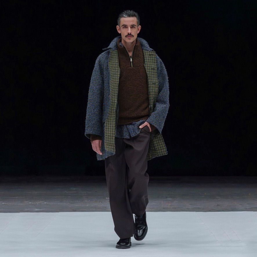 【残り一点】Boucle Half Zip Pullover