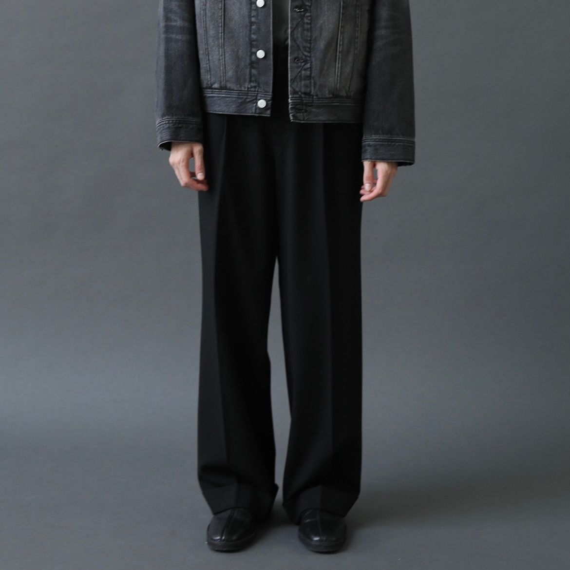 【残り一点】Flow Wide Turn-Up Pants
