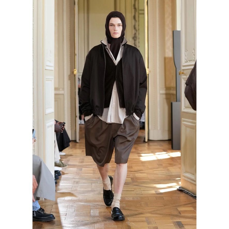 【再販売通知受付可能】Cotton Silk Oversized Placket Shirt