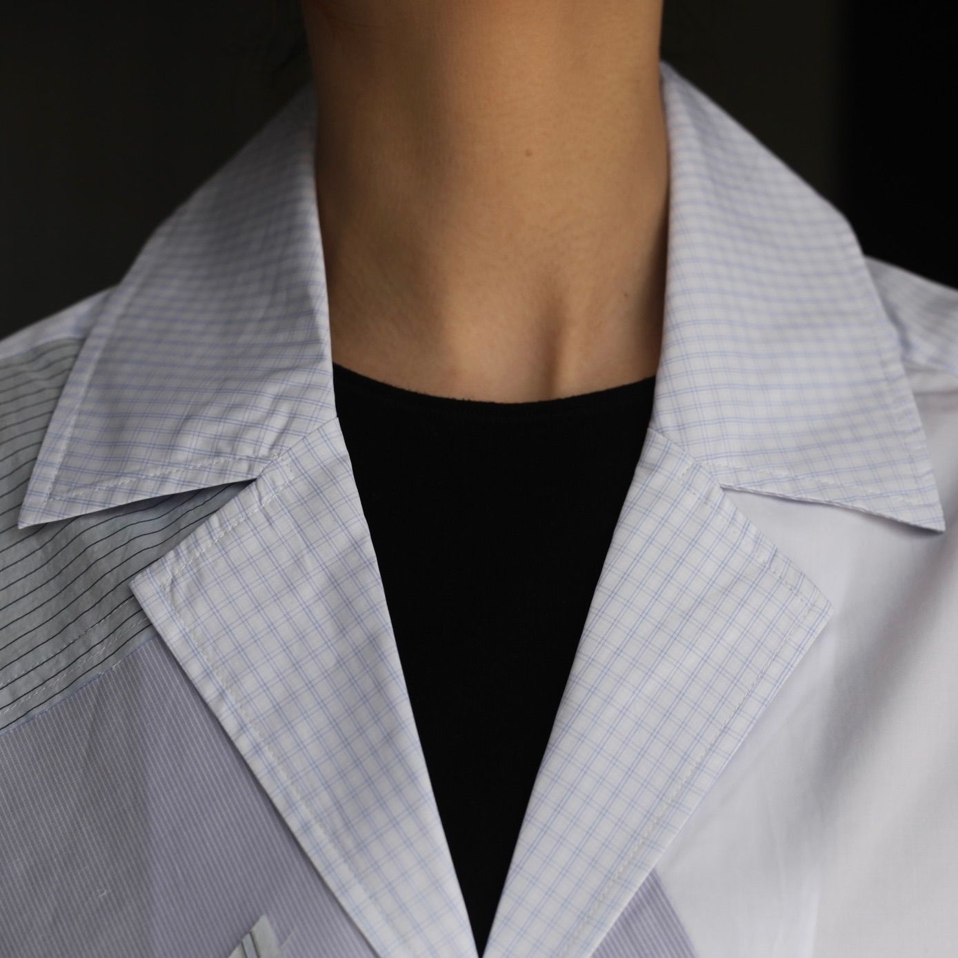 【残り一点】Multi Stripe Patched Shirt