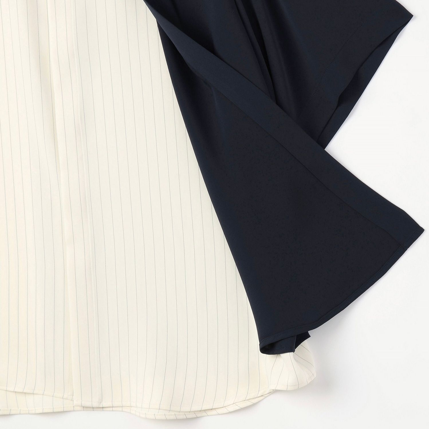 【残り一点】Double Cloth Layered Bi-Color Short Sleeve Shirt