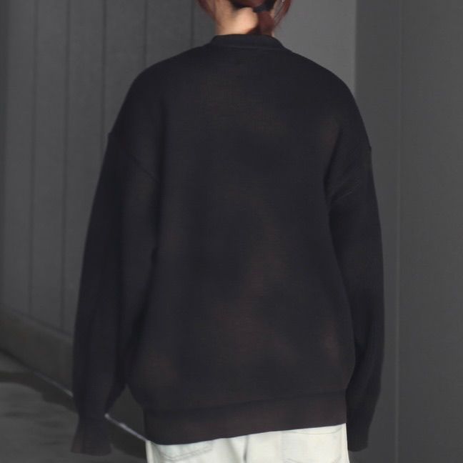 【残りわずか】Discoloration Rib Knit L/S
