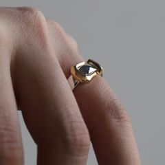 【お取り寄せ注文可能】Buckle Ring_S(SILVER×GOLD)