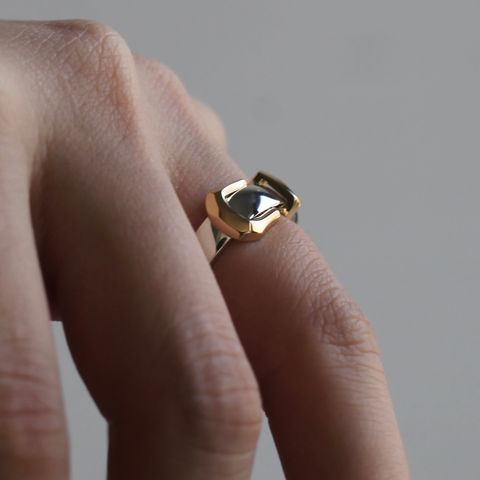 【お取り寄せ注文可能】Buckle Ring_S(SILVER×GOLD)