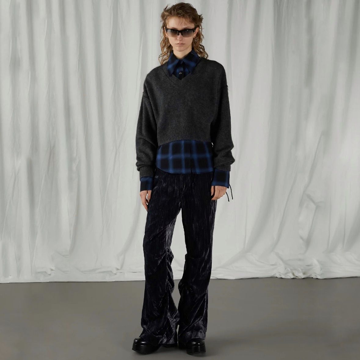 【残り一点】Multi Check Body Pierce Shirt