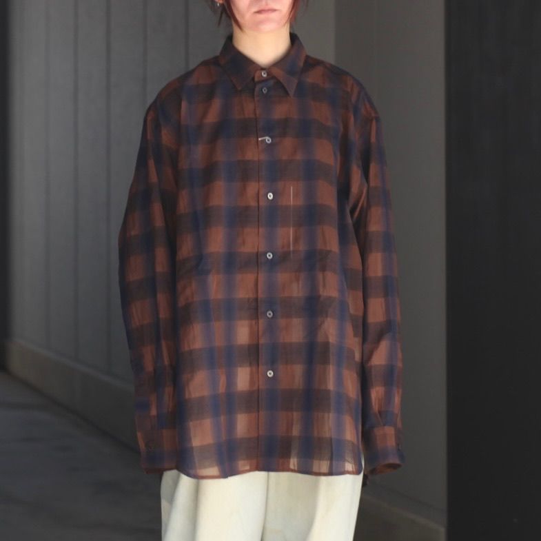 【残り一点】シズルチェックL/Sシャツ