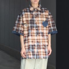 【残り一点】Short Sleeve Shirt in Decayed Check