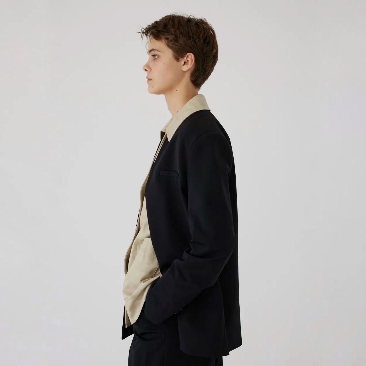 【残り一点】Collarless Padded JK