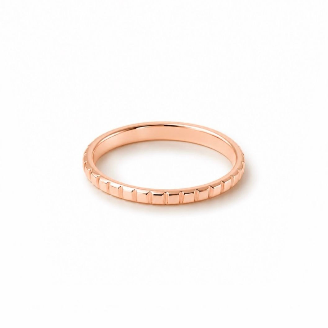 【お取り寄せ注文可能】Flat Studs Ring S(K18 PINK GOLD)