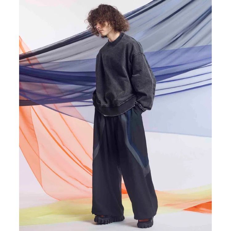 【残り一点】Prime-Over Chemical Over-Dye Sweat Crew Knit Pullover