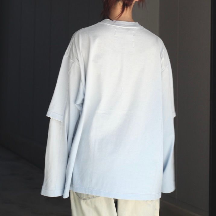 【残りわずか】"PARADOX"Embroidery Switching Tee