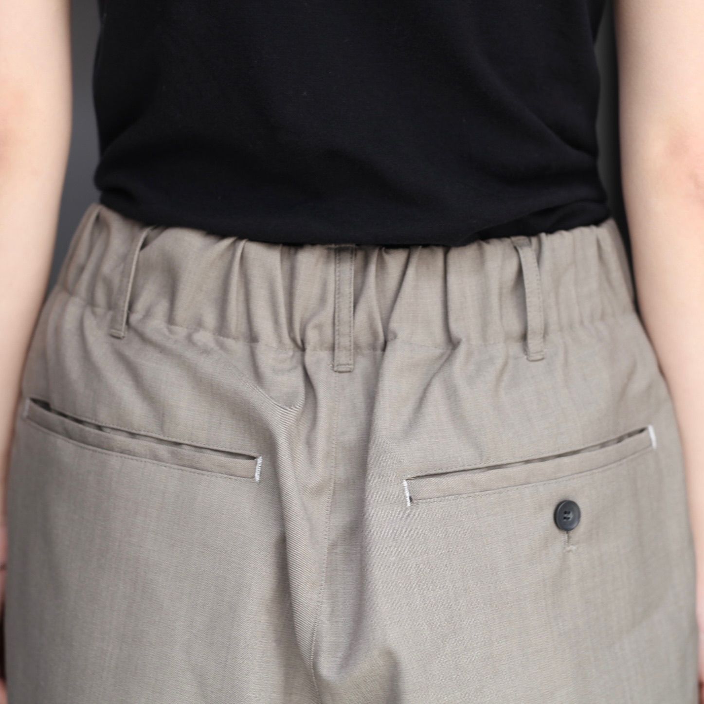 【残り一点】ウォッシャブルツイルワイドパンツ