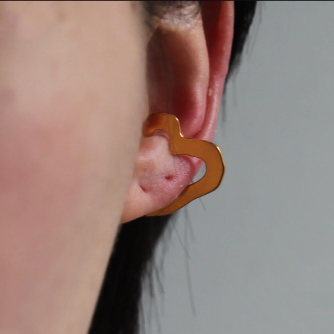 【お取り寄せ注文可能】Rough Heart Ear Cuff