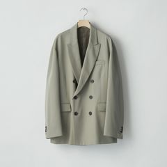 【残りわずか】Oversized Double Breasted Jacket(2/90 WOOL GABARDINE)
